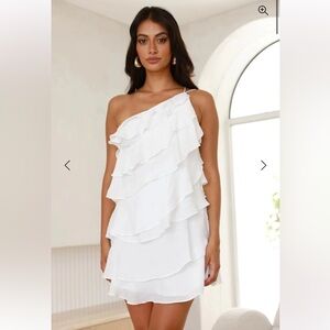 White mini dress!